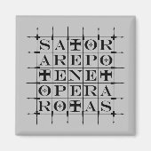 SATOR Square [ZWART] Magneet (Voorkant)