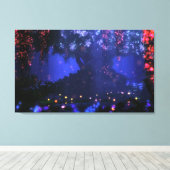 Satori (nacht) uitgerekt canvas afdruk (Insitu (Houten vloer))