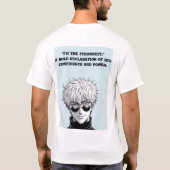 "Satoru's Supremacy" "alleen gojo-vibes" T-shirt (Achterkant)
