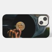Satoshi Gold Bitcoin iPhone Hoesje (Achterkant horizontaal)