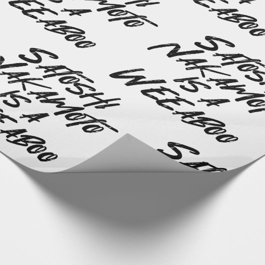 SATOSHI NAKAMOTO IS EEN WEEABOO CADEAUPAPIER (Hoek)