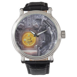 Satoshi's Cave - Bitcoin Watch for Man Horloge