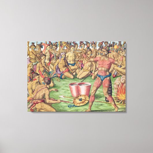 Satoutiona Prepares for Battle Canvas Afdruk (Voorkant)