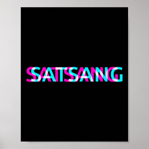 Satsang Yoga Chakra Meditatie Spirituele Maan Kind Poster