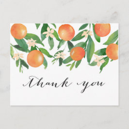 Satsuma Charcoal Bridal of Baby shower Dank u Briefkaart