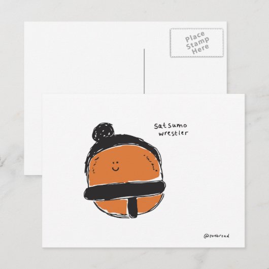 satsumo worstler briefkaart (Voorkant / Achterkant)