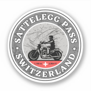 Sattelegg pas zwitserse-alpen motorfietstocht sticker