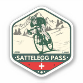 Sattelegg pas zwitserse-alpen motorfietstocht sticker