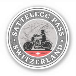 Sattelegg pass Zwitserse-alpen motortour Sticker