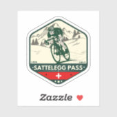 Sattelegg pass Zwitserse-alpen motortour Sticker (Vel)