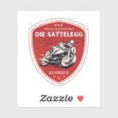 Sattelegg pass Zwitserse-alpen motortour Sticker (Vel)