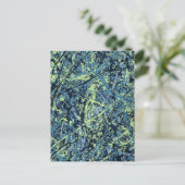 SATURATIE (abstract kunstontwerp) ~ Briefkaart (Staand voorkant)