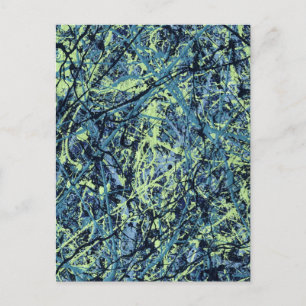SATURATIE (abstract kunstontwerp) ~ Briefkaart