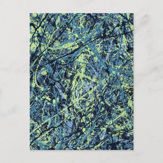 SATURATIE (abstract kunstontwerp) ~ Briefkaart (Voorkant)