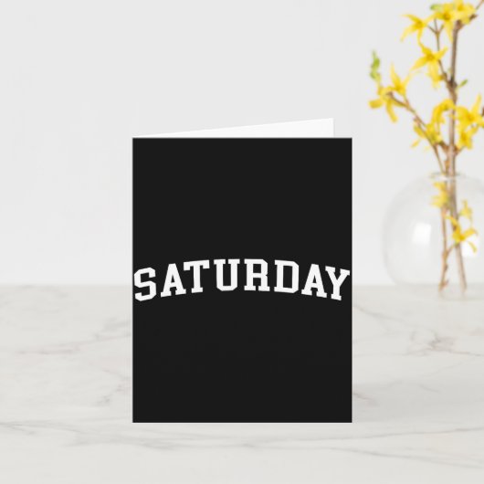 Saturday  kaart (Gele Bloem)