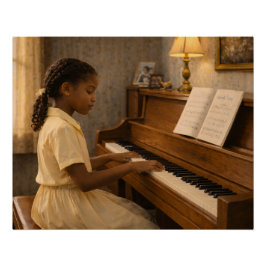 Saturday Piano Practice Perfect Poster