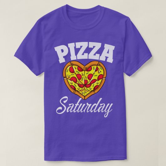 Saturday Pizza Night Funny Pizza Lover Fast Food 1 T-shirt (Design voorkant)