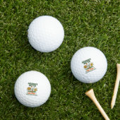 Saturdays Are For The Boys Golf Retro Golfing Golfballen (Insitu Gras)