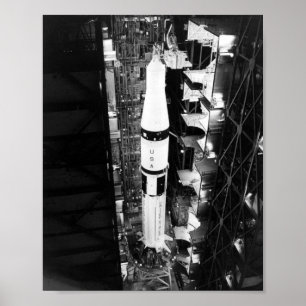 Saturn 1B Booster for Apollo-Soyuz Test Project Poster