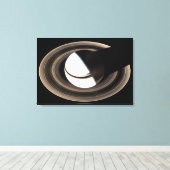 Saturn 2 canvas afdruk (Insitu (Houten vloer))
