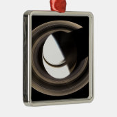 Saturn 2 metalen ornament (Rechts)