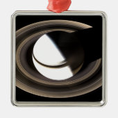 Saturn 2 metalen ornament (Voorkant)