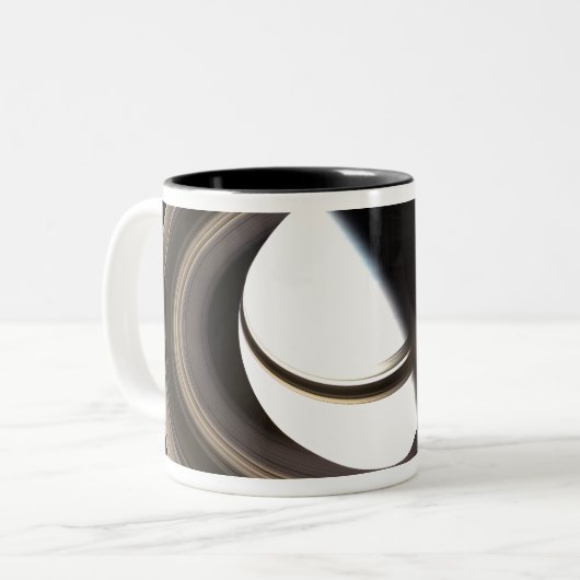 Saturn 2 tweekleurige koffiemok (Voorkant links)