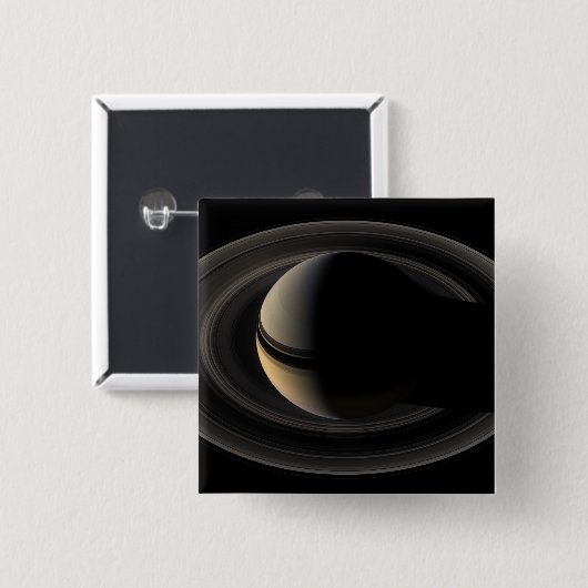 Saturn 3 vierkante button 5,1 cm (Voorkant /achterkant)