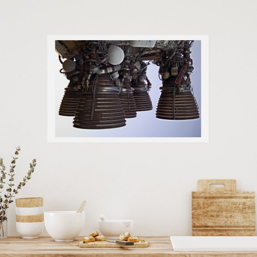 Saturn 5-motoren poster (Keuken)