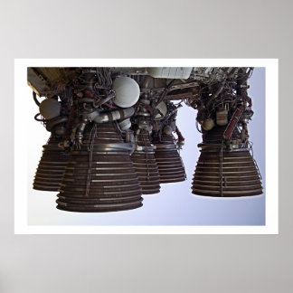 Saturn 5-motoren poster