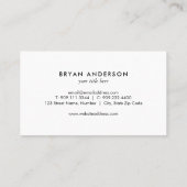 Saturn - Astronomie Visitekaartje (Achterkant)