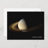Saturn at Spring Equinox, Cassini-Huygens Briefkaart (Voorkant / Achterkant)