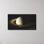 Saturn at Spring Equinox, Cassini-Huygens Canvas Afdruk (Voorkant)