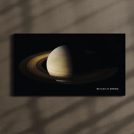 Saturn at Spring Equinox, Cassini-Huygens Canvas Afdruk