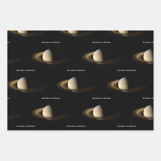 Saturn at Spring Equinox, Cassini-Huygens Inpakpapier Vel (Voorkant 3)