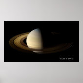 Saturn at Spring Equinox, Cassini-Huygens Poster (Voorkant)