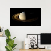 Saturn at Spring Equinox, Cassini-Huygens Poster (Thuiskantoor)