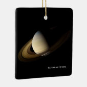Saturn at Spring Equinox, Cassini Kerstmis Keramisch Ornament (Rechts)