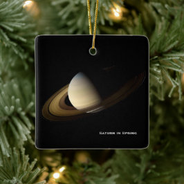 Saturn at Spring Equinox, Cassini Kerstmis Keramisch Ornament