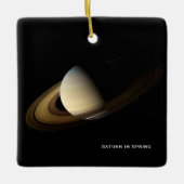 Saturn at Spring Equinox, Cassini Kerstmis Keramisch Ornament (Voorkant)