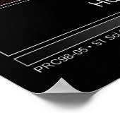 Saturn Aurora Hubble Telescope Foto Poster (Hoek)