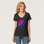Saturn Bi Pride Lgbt Bisexuality Flag Equality Bis T-shirt (Voorkant volledig)