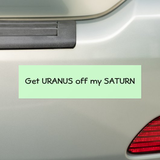 Saturn Bumpersticker (Op auto)