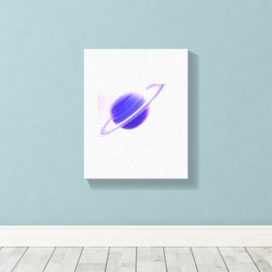 saturn canvas afdruk (Insitu (Houten vloer))