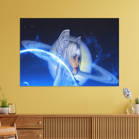 Saturn Canvas Afdruk (Insitu (Woonkamer))