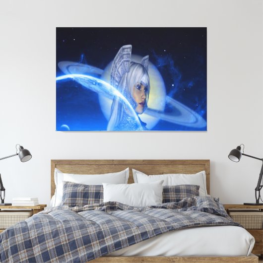 Saturn Canvas Afdruk (Insitu (Slaapkamer))