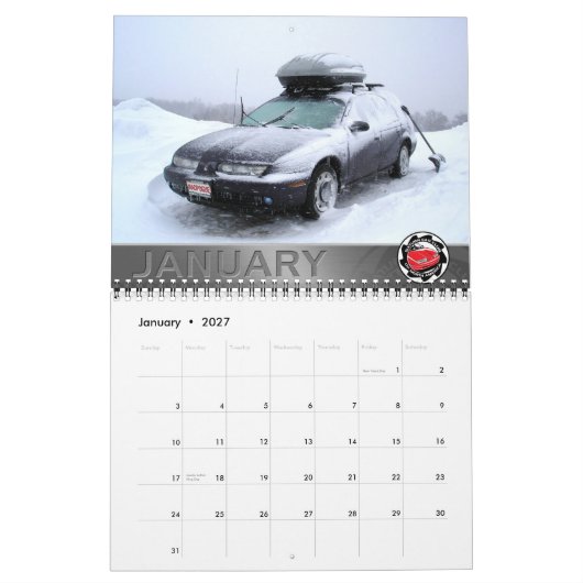 Saturn Car Club Aangepaste afgedrukte agenda Kalender (Jan 2027)