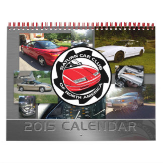 Saturn Car Club Aangepaste afgedrukte agenda Kalender