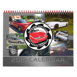 Saturn Car Club Aangepaste afgedrukte agenda Kalender