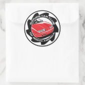 Saturn Car Club van Noord-Amerika 3" ronde sticker (Tas)